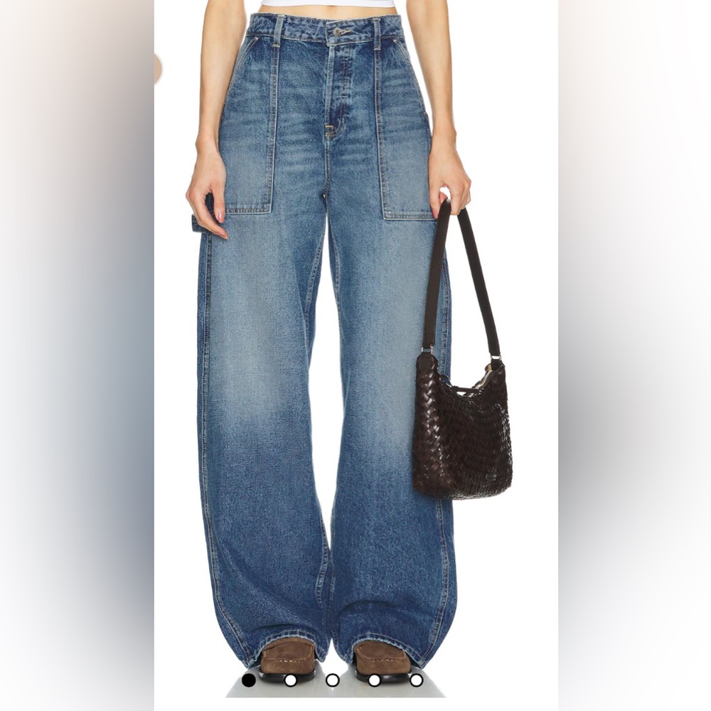 Grlfrnd Paola barrel leg jeans